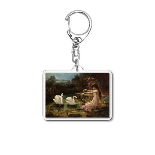 ハンス・ザッカ《白鳥の湖で》 Acrylic Key Chain