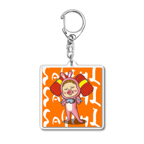 二刀流だよ！さげみちゃん Acrylic Key Chain