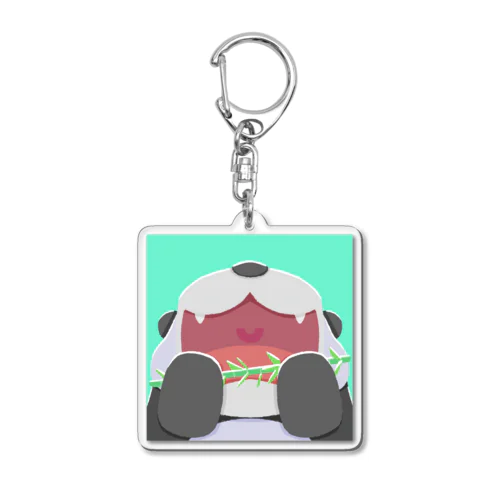 パンダのお昼ごはん Acrylic Key Chain