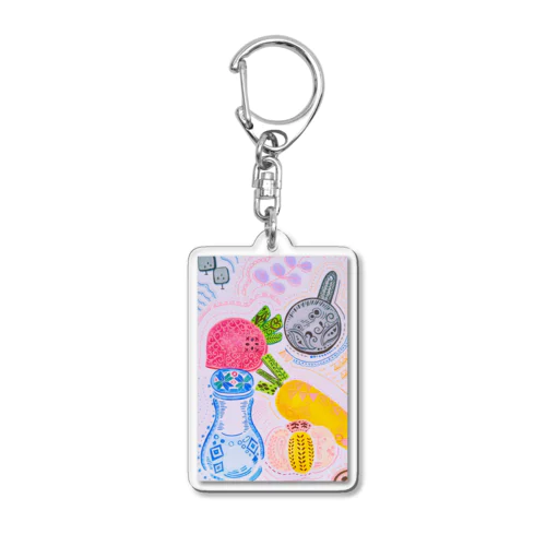 にぎやかことこと Acrylic Key Chain