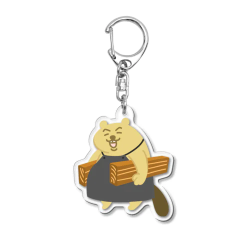 ねこぜびーばーの先輩 Acrylic Key Chain