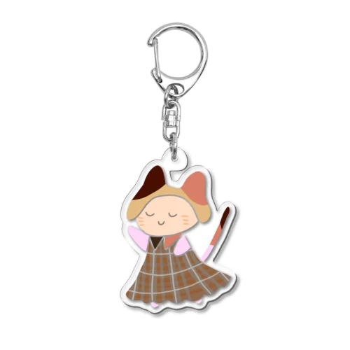 ねこのねこかぶりちゃん２ Acrylic Key Chain