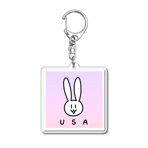 アクリルキーホルダー(ピンク系) Acrylic Key Chain