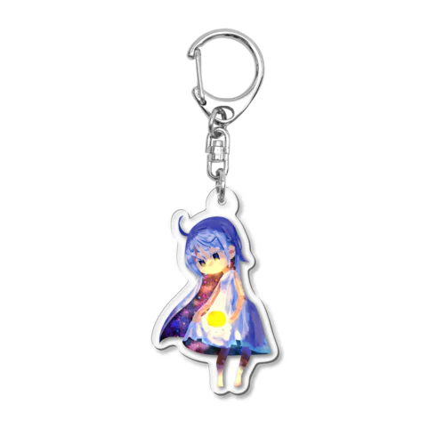 月の女の子 Acrylic Key Chain