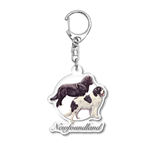 ニューファン Newfoundland Acrylic Key Chain