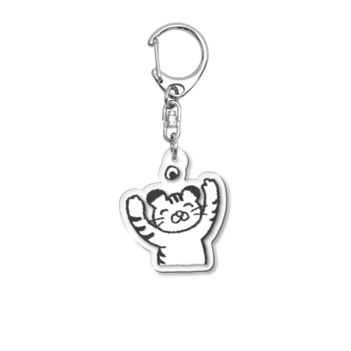 とらねことおにぎり0202 Acrylic Key Chain