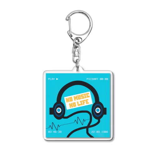 NO MUSIC NO LIFE Acrylic Key Chain