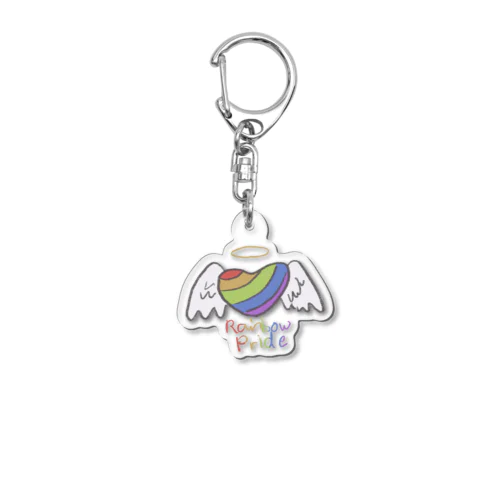 Rainbow Pride Angel アクリルキーホルダー