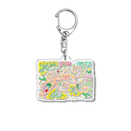 春の芽吹き🌸🌷🌱 Acrylic Key Chain