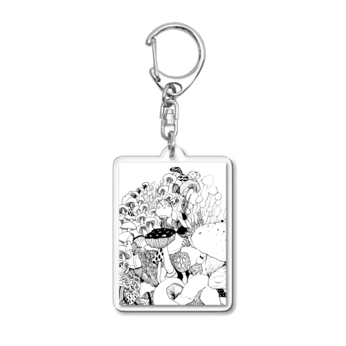 色々茸 Acrylic Key Chain