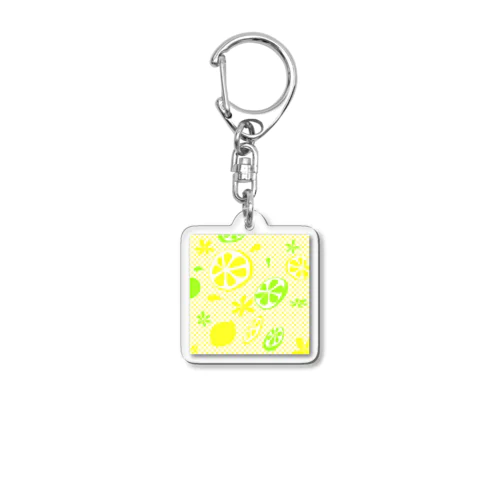 レモン＆ライム（ドット） Acrylic Key Chain