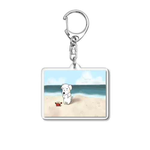 カニ VS 犬オブザイヤー Acrylic Key Chain