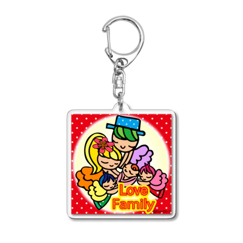 五人家族ラブファミリー Acrylic Key Chain