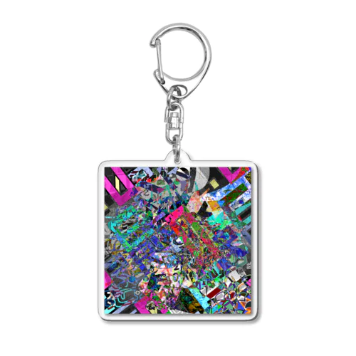 chaos Titles Acrylic Key Chain