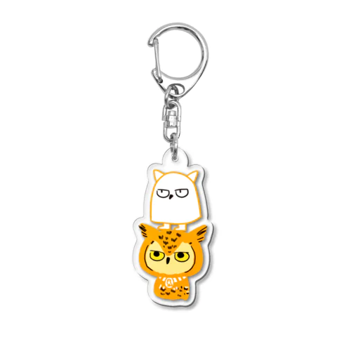 ファラオワシミミズクとメジェズク Acrylic Key Chain