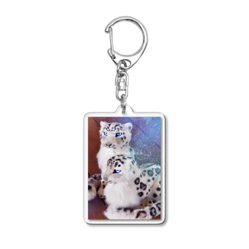 ユキヒョウもっふもふ02 Acrylic Key Chain