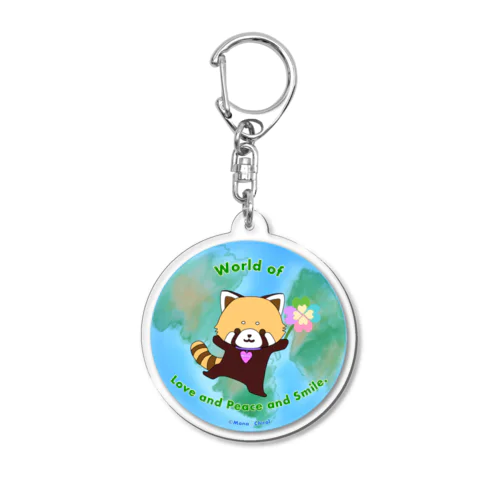 World of Love＆Peace＆Smile Vol.⑤ｰMonaくんver.ｰ Acrylic Key Chain