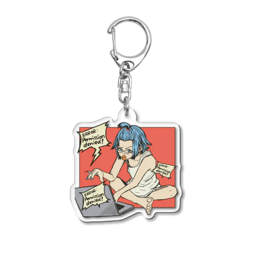 corder girl 2 薄め Acrylic Key Chain