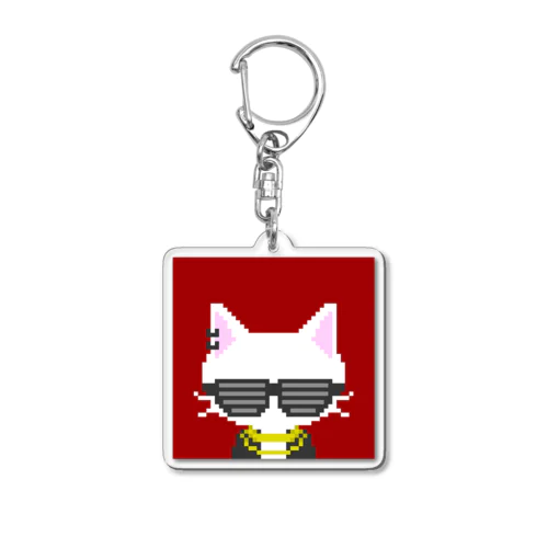 Grumpy kittens #007 Acrylic Key Chain