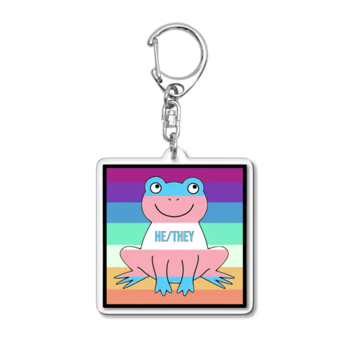 transgender (he/they) mlm/nblm frog アクリルキーホルダー