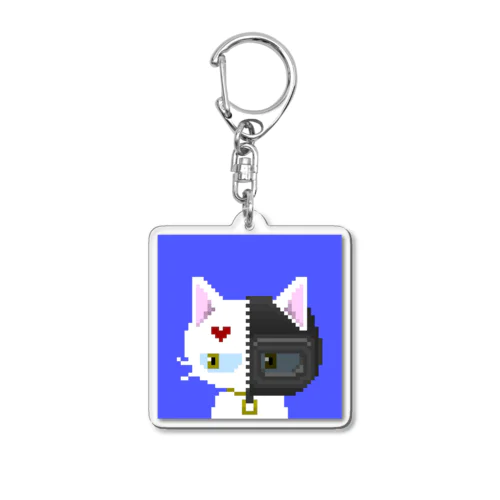 Grumpy kittens #016 Acrylic Key Chain