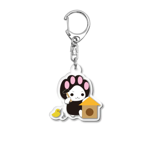 ねこきゅうランチ　DIY Acrylic Key Chain