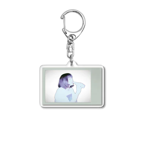 A girl Acrylic Key Chain