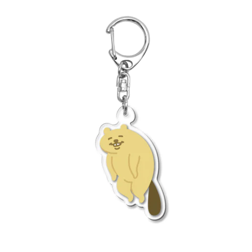 ぶら下がりねこぜびーばー Acrylic Key Chain