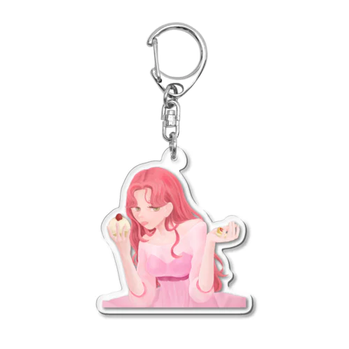 赤髪の少女(大透過) Acrylic Key Chain