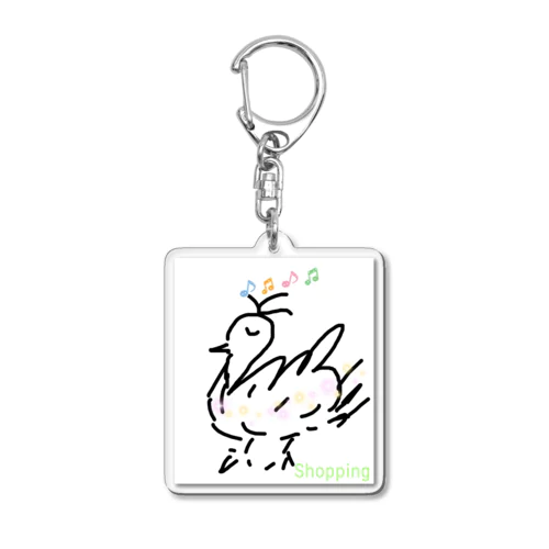 Shopping Acrylic Key Chain