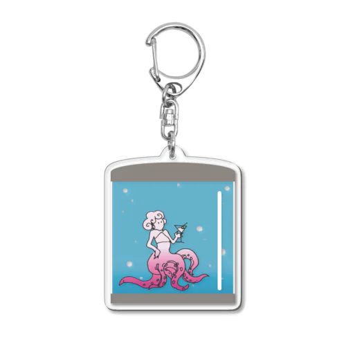 ボトル人魚（飲） Acrylic Key Chain