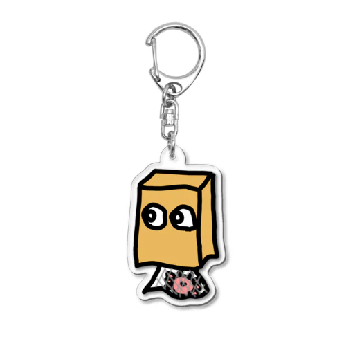 かみぶくろとカニ Acrylic Key Chain