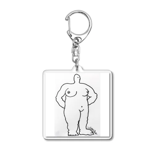 woman Acrylic Key Chain