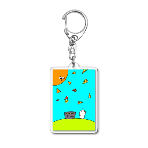 ピザパーティー！！ Acrylic Key Chain