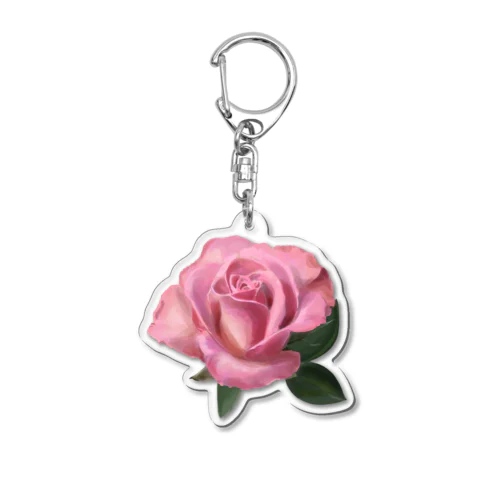 Rose Acrylic Key Chain