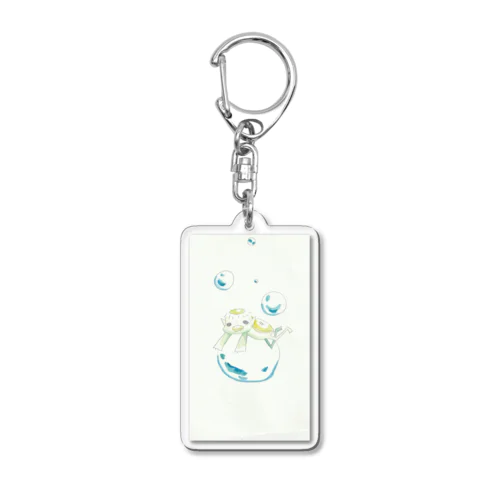 河童ちゃん、ぶくぶく Acrylic Key Chain