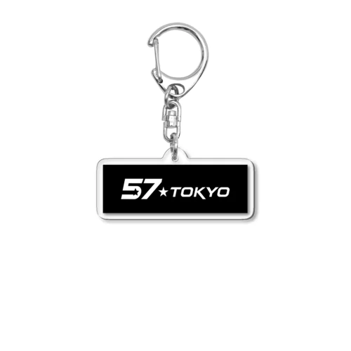 57☆TOKYO【黒背景ロゴver】 Acrylic Key Chain