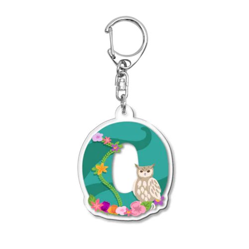 OはOwlのO Acrylic Key Chain