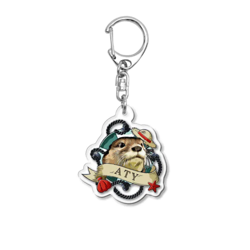 麦わらのAty Acrylic Key Chain