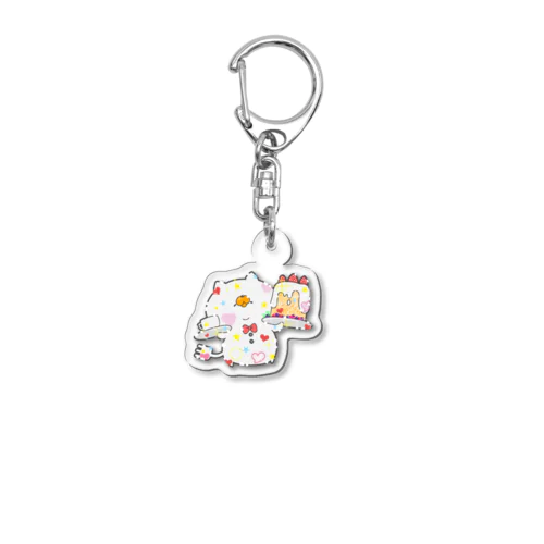 デコモン【かふぇねこ】 Acrylic Key Chain