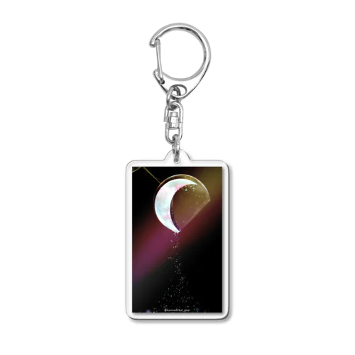 La lune est belle Acrylic Key Chain