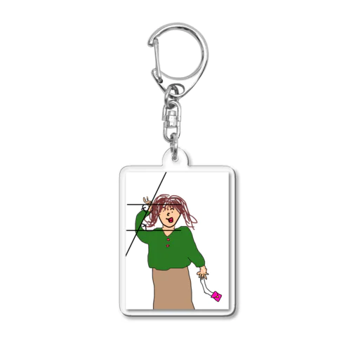 流行りピースキーホルダー Acrylic Key Chain