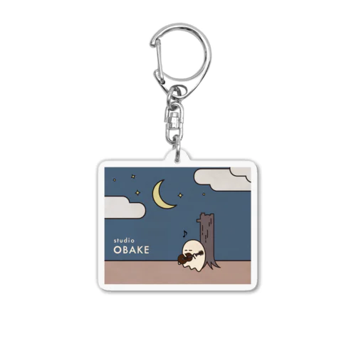 おばけとギター Acrylic Key Chain