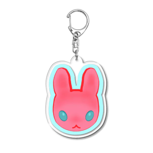 つよつよ！ピンクのうさぎさん！ Acrylic Key Chain