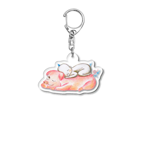 コオニとぶたさん Acrylic Key Chain