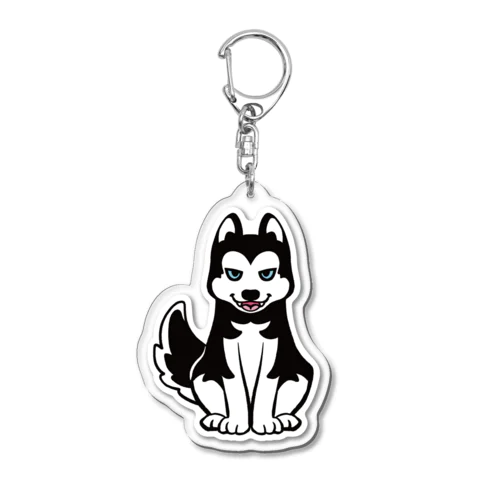 シベリアンハスキーのリアンくん Acrylic Key Chain