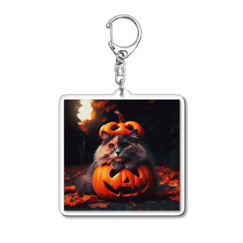 ハロウィン🎃仮装にゃんこ🐱 Acrylic Key Chain