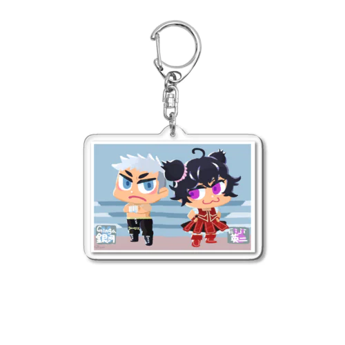 ハサミとフリル Acrylic Key Chain