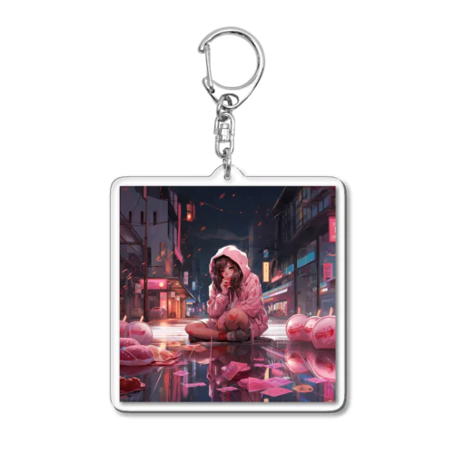 Refreshing Acrylic Key Chain