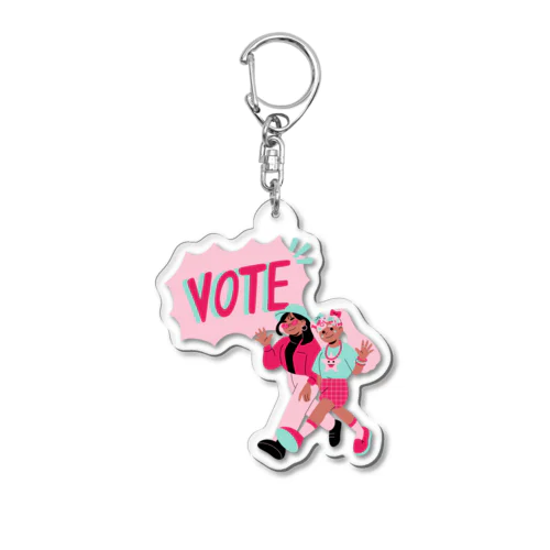 VOTE Acrylic Key Chain